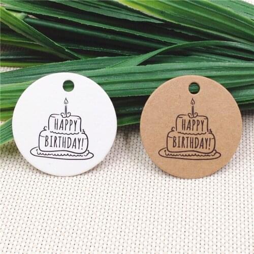 500 Pcs/Lot 3cm Thank You With Red Heart Handmade Kraft Gift Tags Festival Holiday Candy Cake Cookies Paper Card Hang Price Tag