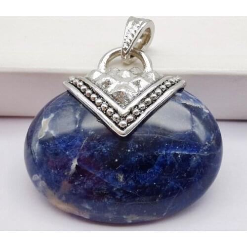 Brazilian Sodalite Stone GEM Bead GEM Pendant Jewelry S627