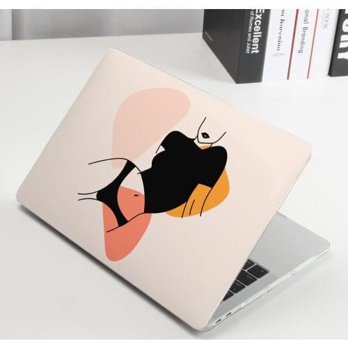 3D Printing Abstract Lines Woman Case For Macbook Air 13 A2337 A2179 A2338 2020 M1 Chip Pro 12 11 15 A2289 Mac book Pro 16 A2141