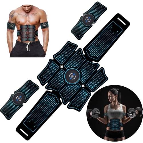 New USB Rechargable Muscle Electro Stimulator Electrostimulator Abdominal Electric Massager Training Apparatus Fitness Machine