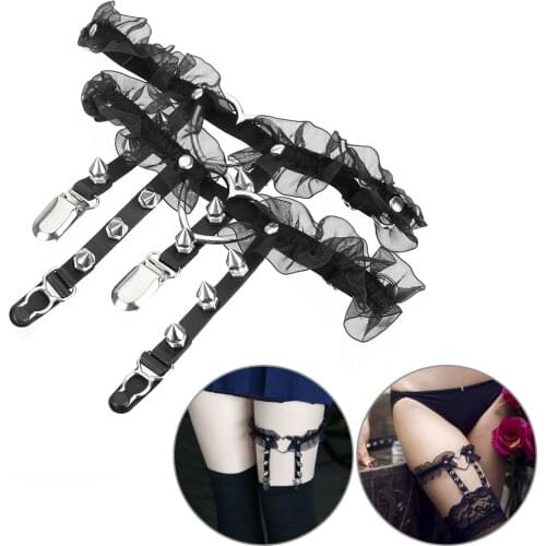 IKOKY For the Stockings Black Lace Erotic Garter Belt Sex Toys for Women Adult Games Adult Products