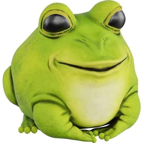 Simulated Chubby Frog Resin Craft Ornament High-quality Decorative Durable Frog Statue Art Home Desktop Outdoor Garden Decor