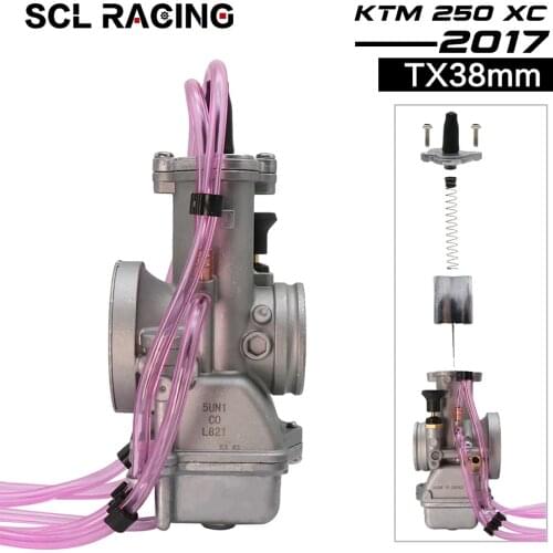Alconstar Motorcycle Mikuni TX38 38mm Carburetor Carburador Carb For 2017 KTM 250 XC Fit Most 200-350cc 2t off-road Motorcycle
