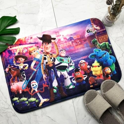 Toy Story Buzz Lightyear Bath Mat Bath Rug Absorbent Soft Bathroom Rugs Carpet for Shower Tub Bedroom Entry Machine Washable
