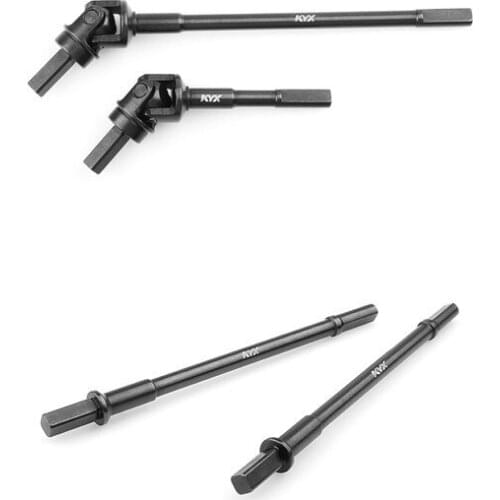 KYX Hard Steel Front & Rear Drive Shaft Dogbone CVD for Axial SCX10-III