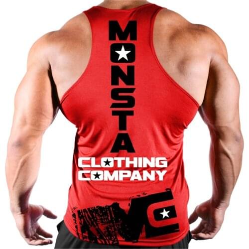 Summer 2019 the latest fashion brand gym body-hugging vest body-building clothing body-building mens men vest