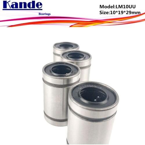 LM10UU 1pc High quality LM10 Linear Bearing 10x19x29 mm LM10 UU for 3d printer Linear Bearing SM10UU