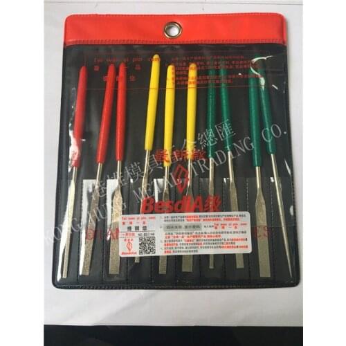 Best Quality Diamond Needle Files PTF-10 Assorted Deburring, tirmming and grinding files 10 piece/pack