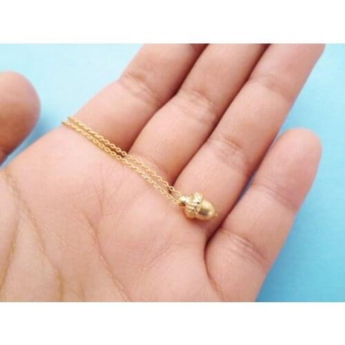 Cute Cartoon Pinecone Bracelet Tiny Acorn Bracelet Minimal Pine Cone Bracelet Small Squirrel Nut Bracelets for Women jewelry