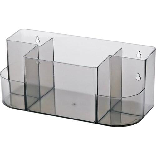 Bathroom Accessories Sets Bathroom Shelf Wall Hanging Punch-free Storage Rack Wall Suction Wall Plastic Toilet Bathroom
