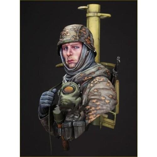 1/10 Scale Soldier Unpainted Resin Bust Building Kit