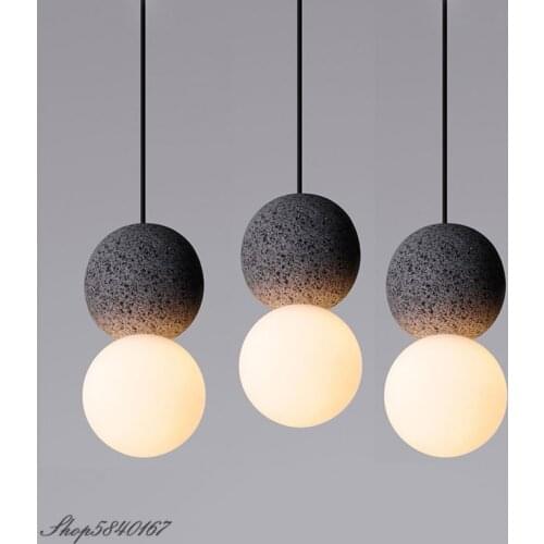Nordic Cement Pendant Light Ins Creative Pendant Lamp for Living Room Hanging Lamps Dining Room Lights Clothing Shop Suspension