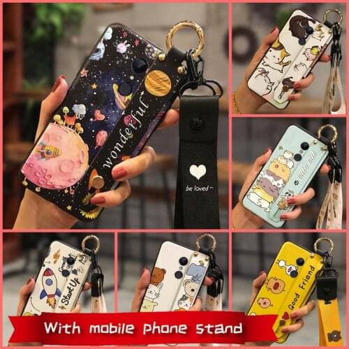 Soft Case New Phone Case For Xiaomi Redmi 5 Plus Cute TPU Wristband Anti-knock Soft Anti-dust