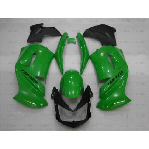 Abs Fairing for ER-6F 08 07 NINJA 650R Fairing Kits 08 07 NINJA 650R Fairing Kits 2006 - 2008 Green Black