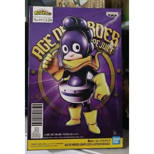In Stock Original Banpresto Age Of Heroes Grape Juice Collection Figure My Hero Academia Anime Brinquedos Anime Figurals