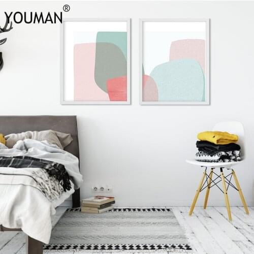 Framless poster modern 3d poster wallpaper abstract art wallpaper color leaves for children room wall paper posters decorative