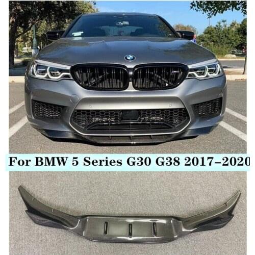 NEW High Quality Carbon Fiber Bumper Front Lip Protector Cover Fits For BMW 5 Series G30 G38 2017 2018 2019 2020