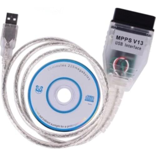 Acheheng ECU Programmer SMPS MPPS V13 K CAN Flasher Chip Tuning Remap OBD2 MPPS V13.02 Diagnostic Cable With Multi-Language