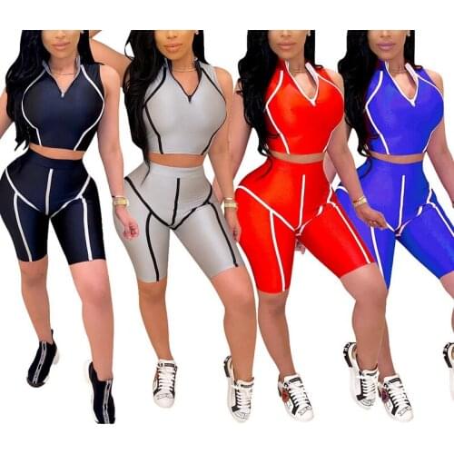 Sport Suit Casual Fitness Suit Women Side Patchwork Leggings Breathable Yoga Set Sexy sporty woman Workout Sportswear Tracksuit