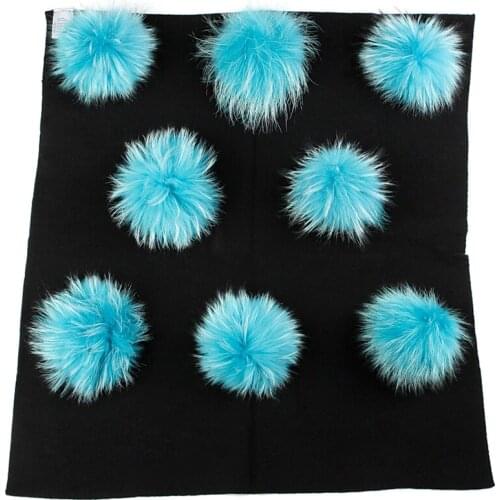 Newborn Kids Baby Warm Wool Swaddling Blanket Travel Solid Color Sleeping Blanket with 8 pcs Real Fur Pompom Bedding Swaddles
