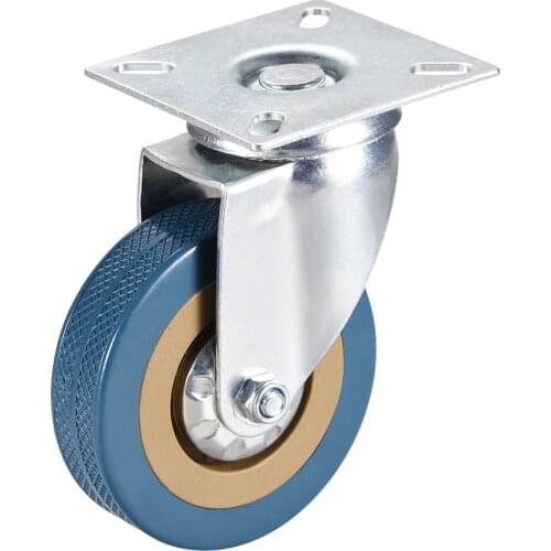 Uxcell 1-4pcs Swivel Caster Wheels 3 Inch 4 Inch PVC Wheel Top Plate Mounted 88/100lb Capacity no Brake Quiet Rolling for Carts