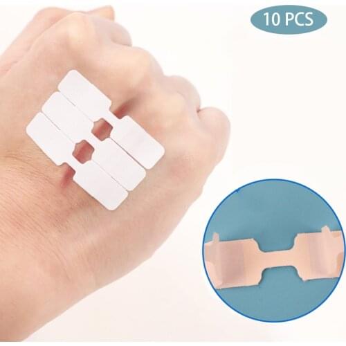 10Pcs/Box Waterproof Band Aid Butterfly Adhesive Wound Closure Band Aid Emergency Kit Adhesive Bandages