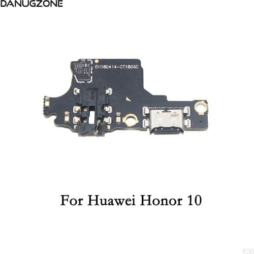 10PCS/Lot For Huawei Honor 10 Lite USB Charging Port Dock Plug Socket Connector Charge Board Headphone Audio Jack Flex Cable
