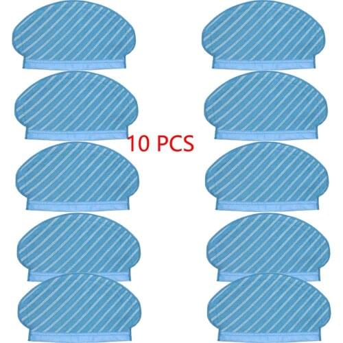 10 pcs/lot Mop Clothes Pads Suit For Yeedi 2 hybrid Robot Vacuum Cleaner Parts Accessories