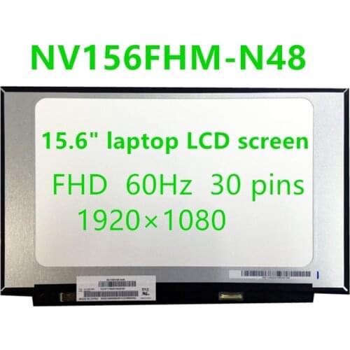 15.6" Matrix LED LCD Screen IPS For BOE 5D10M42882 for lenovo FRU NV156FHM-N48 NV156FHM N48 1920x1080 FHD 30PINS Display
