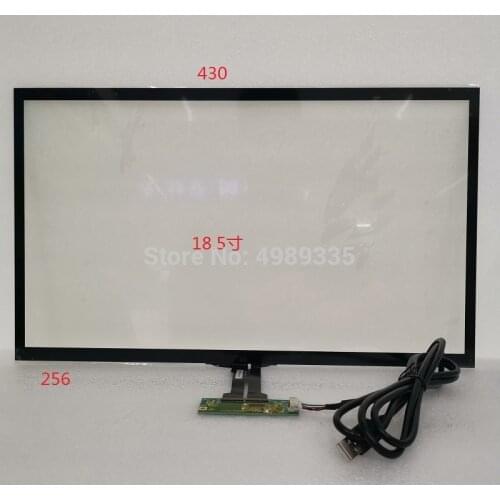 18.5 inch capacitive touch G+G structure 430.3X256.22mmUSB universal 10-point touch 16:9 LCD screen for LC-18501