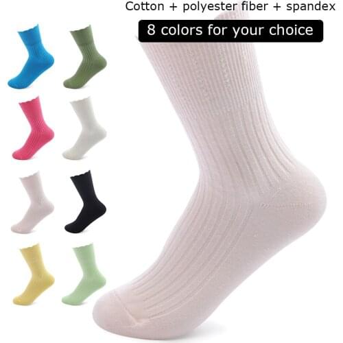 5 Pair/Pack Womens Autumn Winter Adult Socks Double Stitch Bowknot Pattern Socks