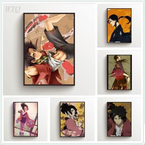 Samurai Champloo Mugen Jin Kasumi Anime Posters Wall Posters Canvas Painting Wall Decor Wall Art Photos for Childrens Room Deco