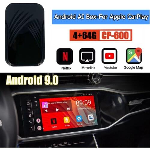 4+32GB Car Audio Video Entertainment AI Box Android CarPlay USB Box Universal for Land Rover Skoda Ford Maserati AUDI BMW VW