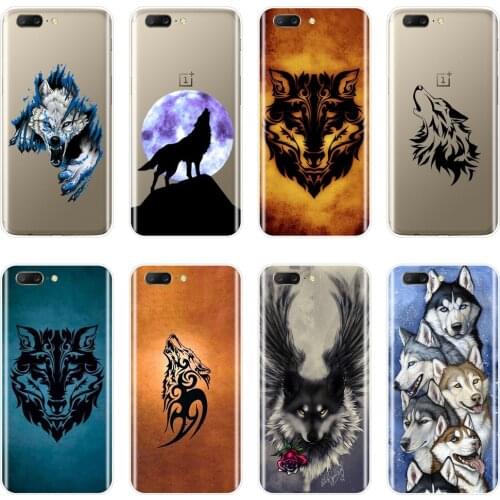 Phone Case For One Plus 6 6T 5 5T 3 3T Soft Silicone Fashion Cool Wolf Animal Men Boy Back Cover For OnePlus 3 3T 5 5T 6 6T Case