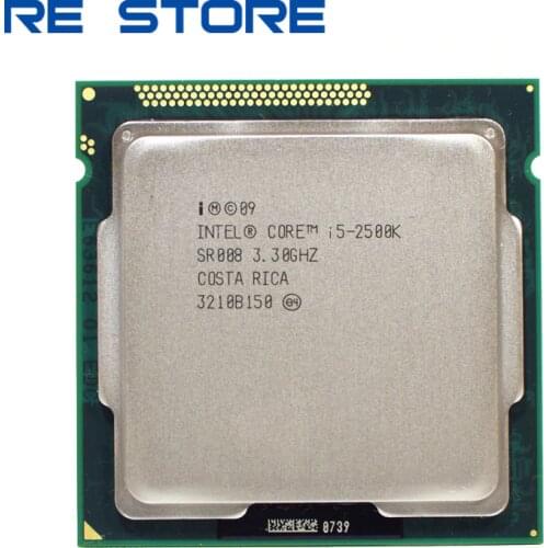 Used Intel i5 2500K Quad-Core 3.3GHz LGA 1155 Processor TDP 95W 6MB Cache With HD Graphics i5-2500k Desktop CPU