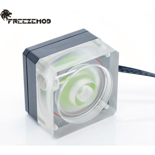 FREEZEMOD for OD50MM Reservoir Thin Pump 500L/H Ultra-thin PWM Speed Control 4cm Thick Range 3M MOD Water Cooler Pump Head 3M