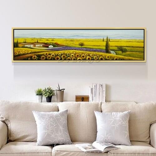 Van gogh oil painting hand painted good harvest on canvas wall art pictures for living room home decor wall decor quadros art03