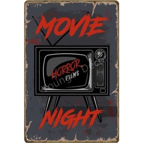 Cinema Poster Film Movie Tickets Metal Tin Signs Shop Market Restaurant Drive-in Hotel Paintings Sticker Wall Decor YI-199