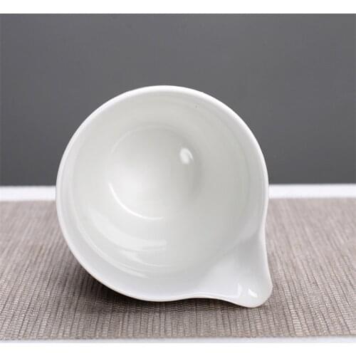 Creative Chinese White Porcelain Hand Painted Cha Hai Handmade Tea Set Ceramic Household Teacup Office Water Mug Drinkware