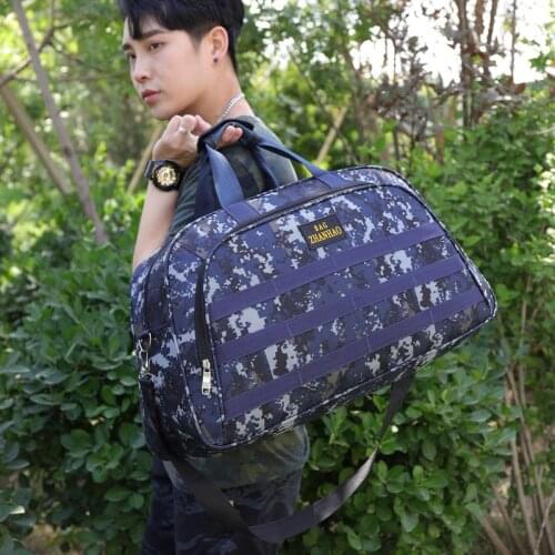 Fashion Camouflage Womens Bag Oxford Cloth Waterproof Sports Bags Large-capacity Wear-resistant Travel Bags