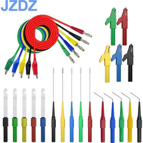 JZDZ Multimeter Test Lead Kit Alligator clip to 4 mm Banana Plug Test probe back Probes Kit JT8008