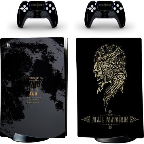 Final Fantasy PS5 Digital Edition Skin Sticker Decal Cover for PlayStation 5 Console and 2 Controllers PS5 Skin Sticker Vinyl