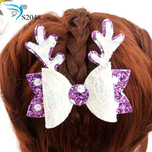 Reindeer Christmas Bow-S2048 muyu cutting die new wooden mould cutting dies for scrapbooking Thickness-15.8mm