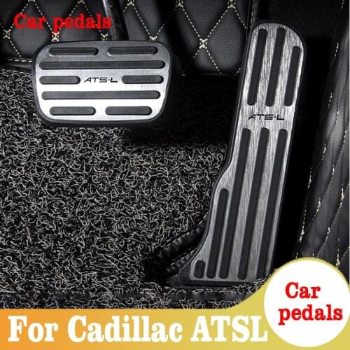 Car Accelerator Brake Clutch Pedal Footrest Pedal Plate Cover For Cadillac ATS AT Car Pedals Accessories