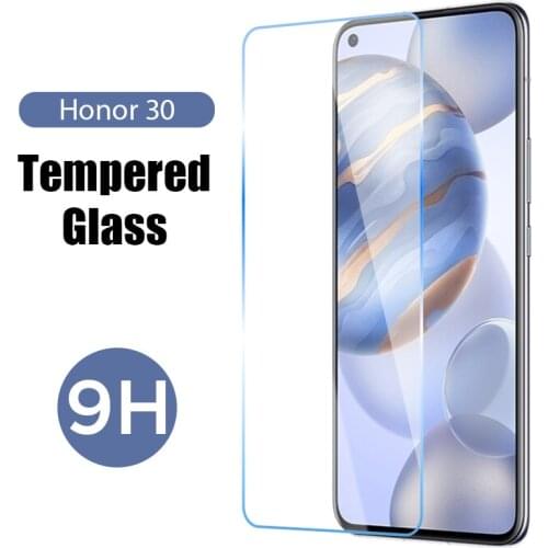 Front Film 9H Tempered Glass on Honor 30 Lite 30S 10i 20i 30i 20e Protective Glass for Huawei Honor 20 Pro 10 Lite 8 9 Light 7 6