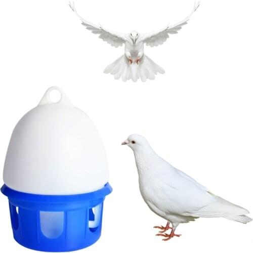 Plastic Pigeon Drinker Dove Waterer Portable Birds Water Feeder with Handle