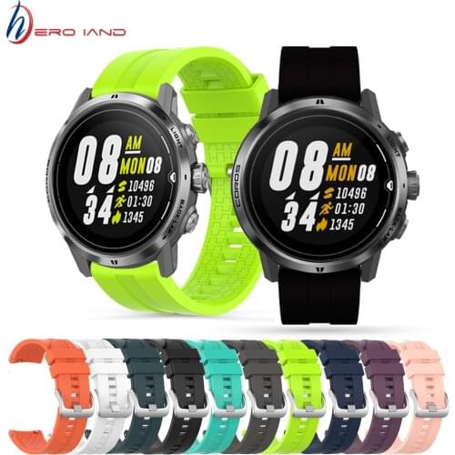 22mm Watchband Wrist Band For COROS APEX Pro Sport Silicone Strap For APEX 46mm Watch Replaceable accessories Bracelet Correa