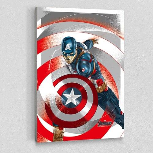 Marvel Captain America Wall Art Posters and Prints Superhero Canvas Paintings on the Wall Decorative Pictures For Living Room