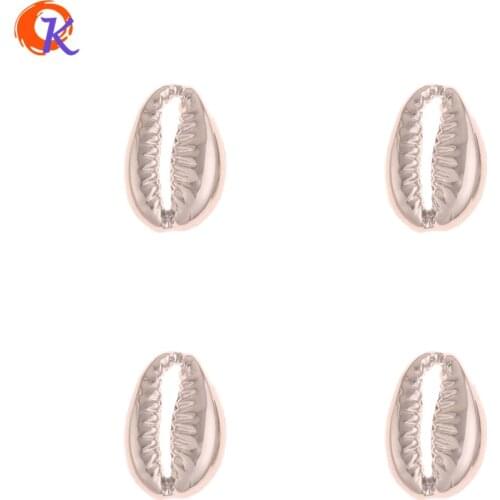 Cordial Design 100Pcs 9*13MM Jewelry Findings Component/Hand Made/DIY Jewelry Making/Shell Shape/Rhodium/Earrings Accessories