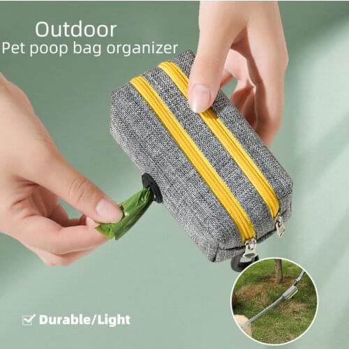 Dog Travel Bag Poop Dispenser Snack Treat Bag Pet Trainer Buckle Pouch Bag Big Capacity Supplies